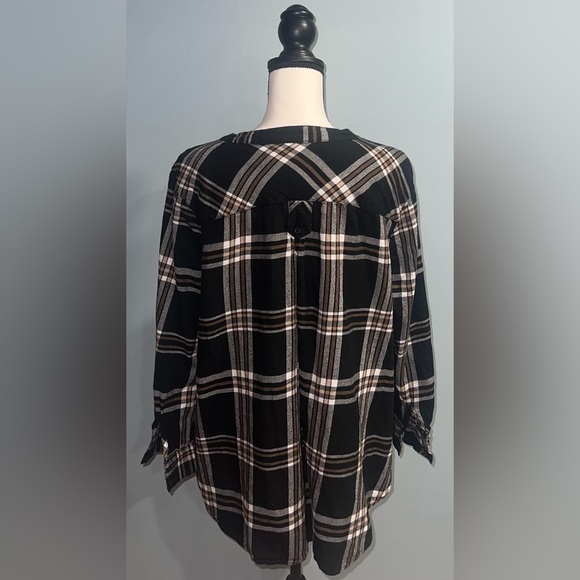 Faded glory- Plaid button up shirt - Picture 3 of 5